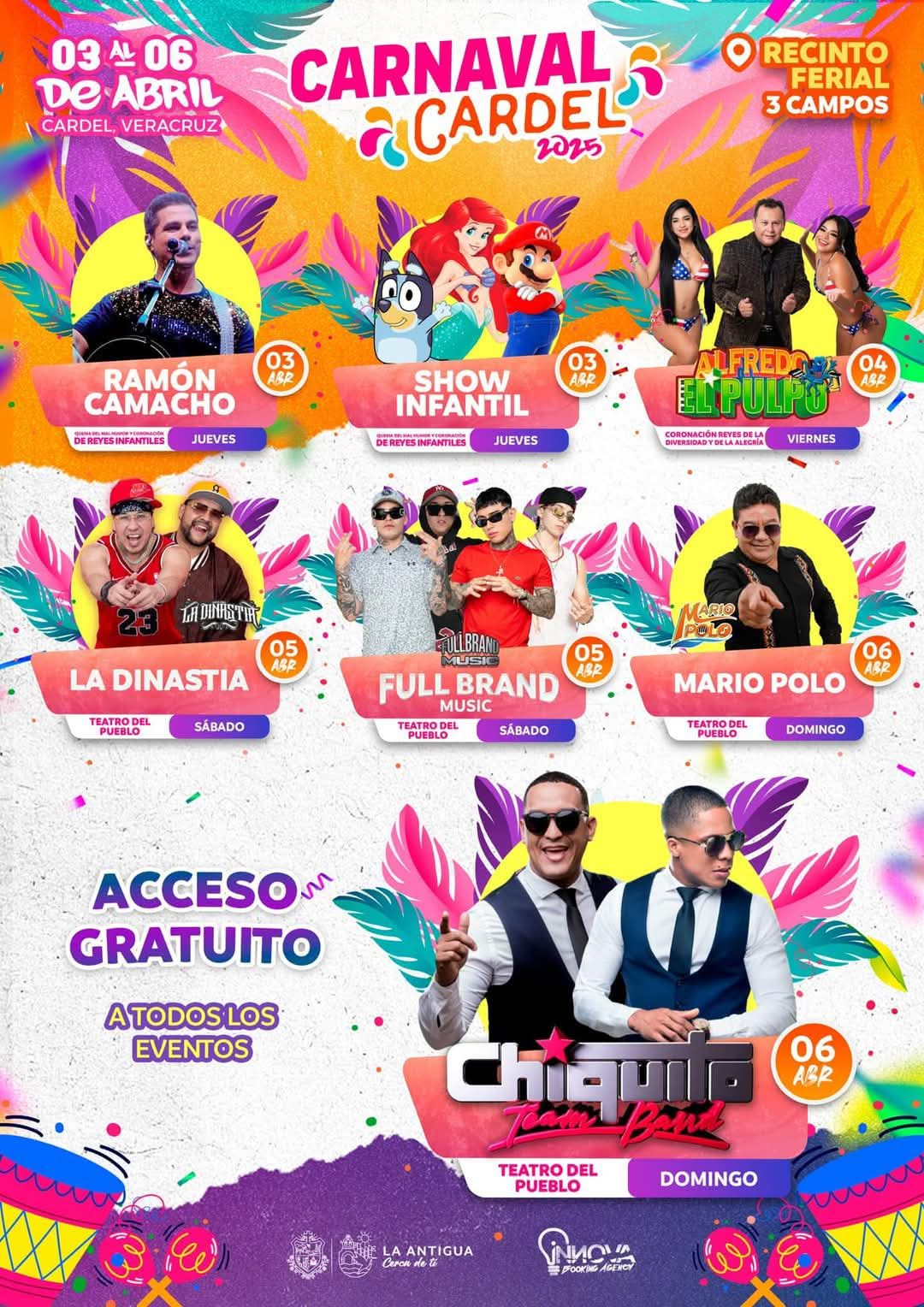 Programa Carnaval Cardel 2025