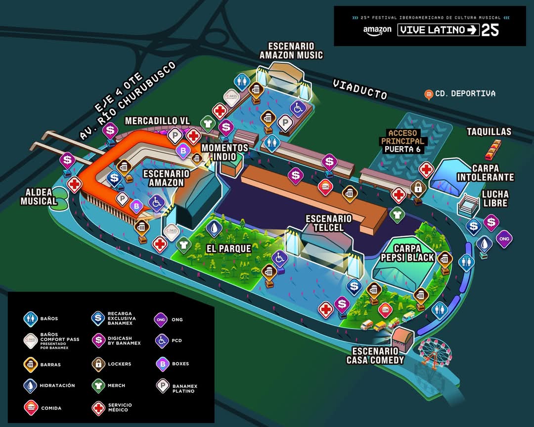 Mapa Vive Latino 2025
