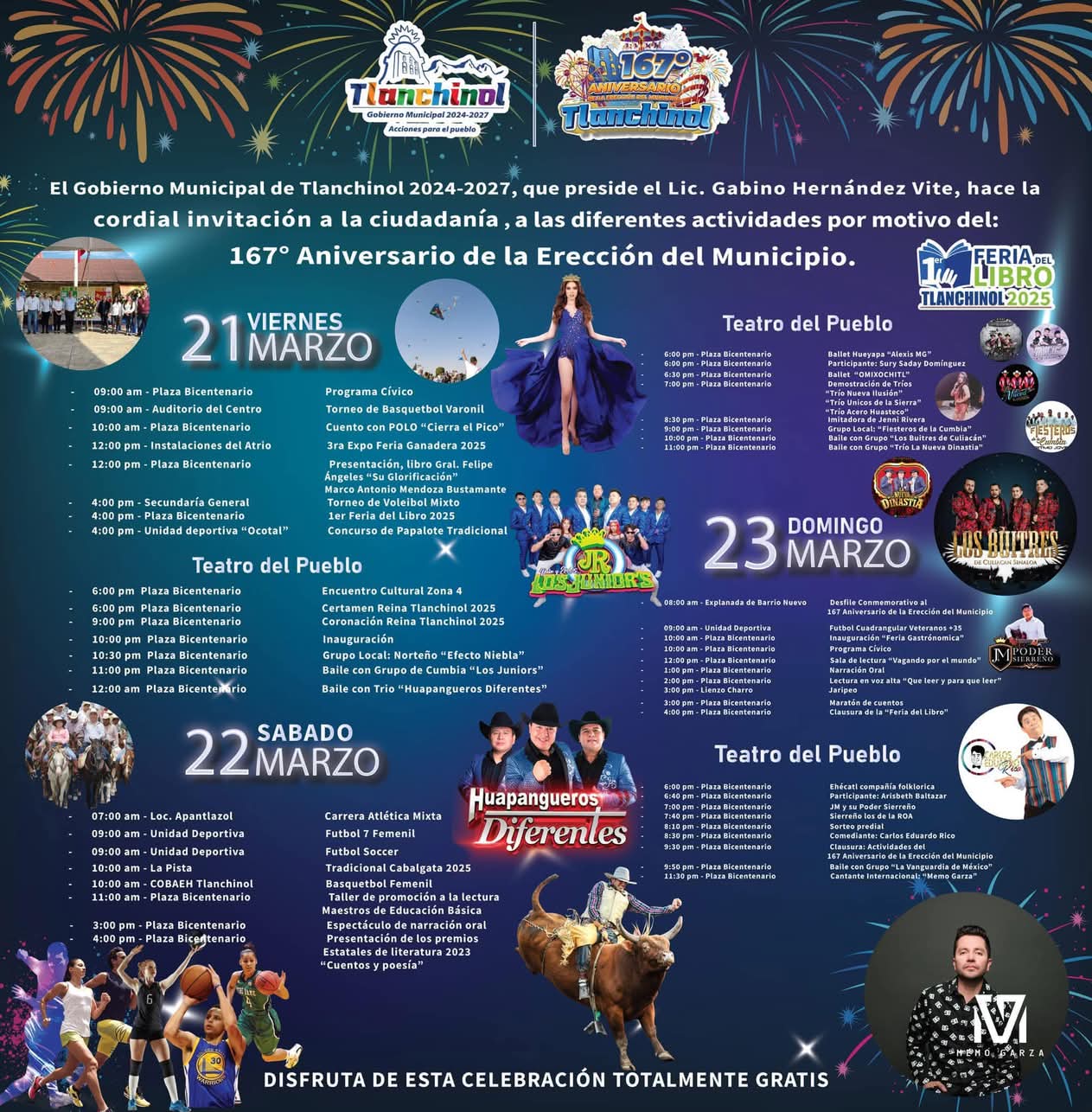 Cartelera estelar Feria Tlanchinol 202