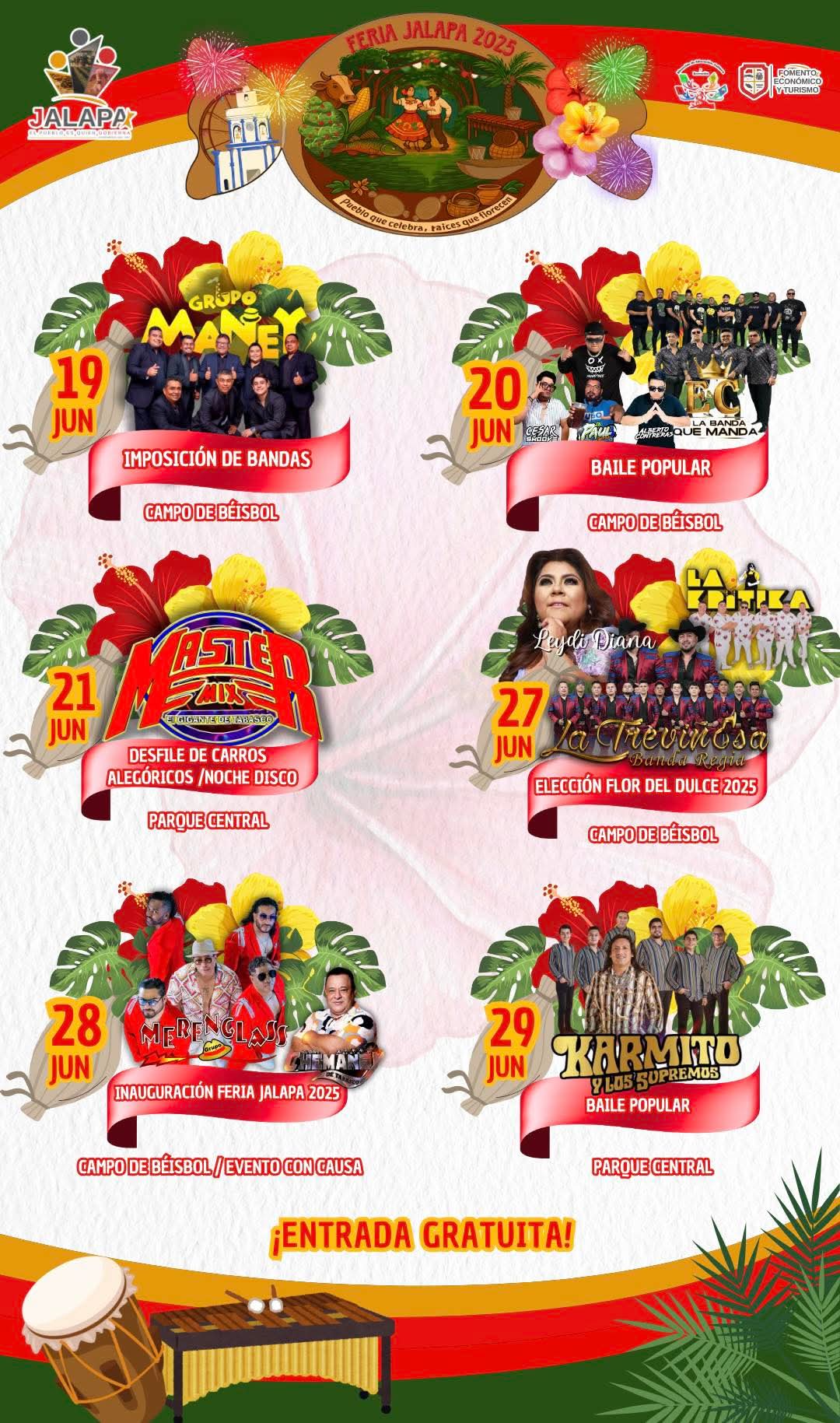 Elenco estelar Feria Jalapa Tabasco 2025