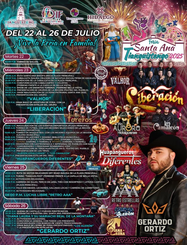 Feria Patronal Tianguistengo 2025