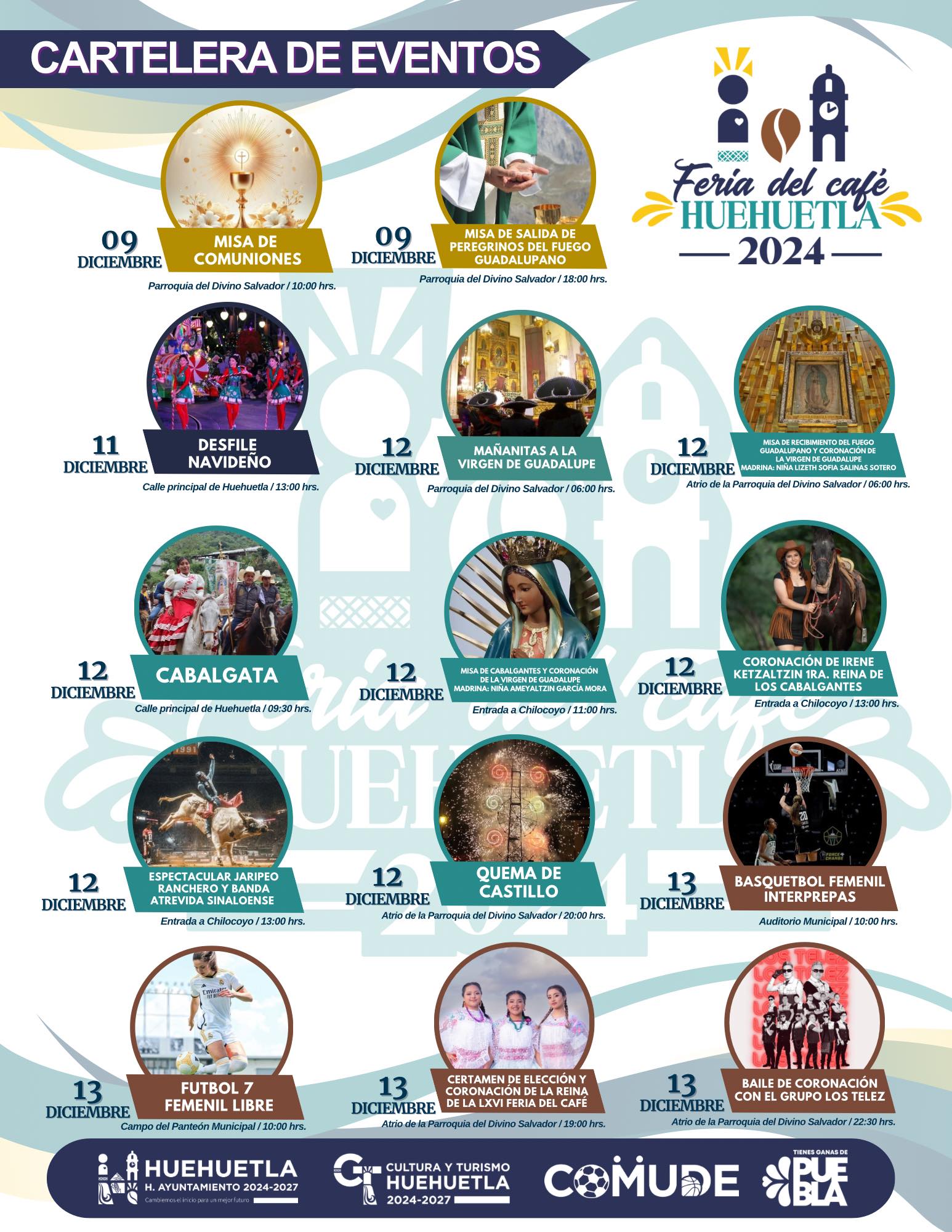 Programa Feria del Café Huehuetla 2024