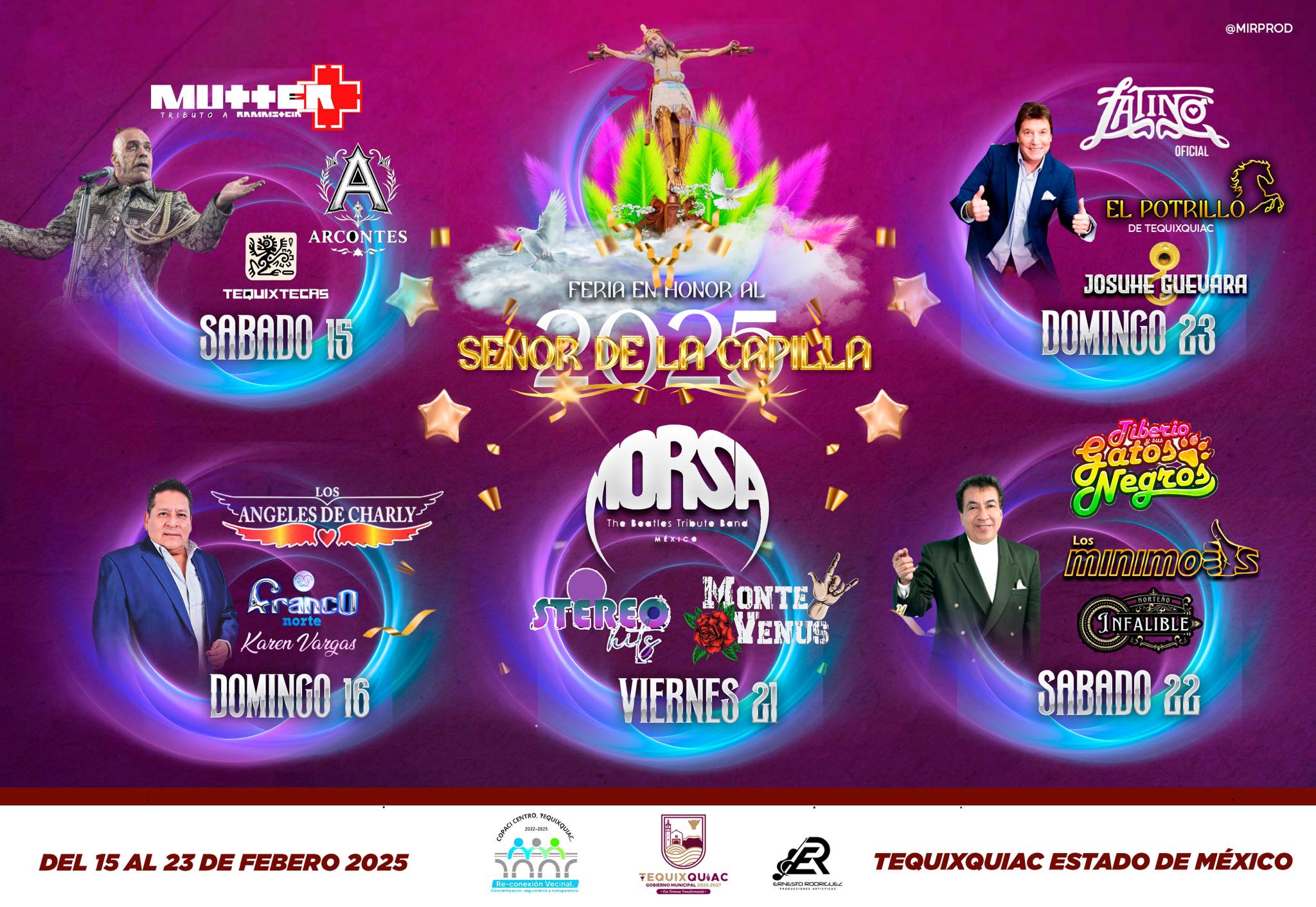 Cartelera artística Feria Tequixquiac 2025