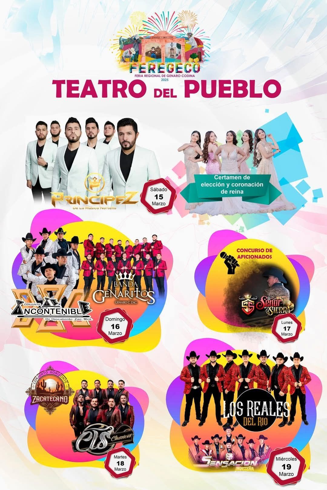 Elenco Feria Regional Genaro Codina 2025