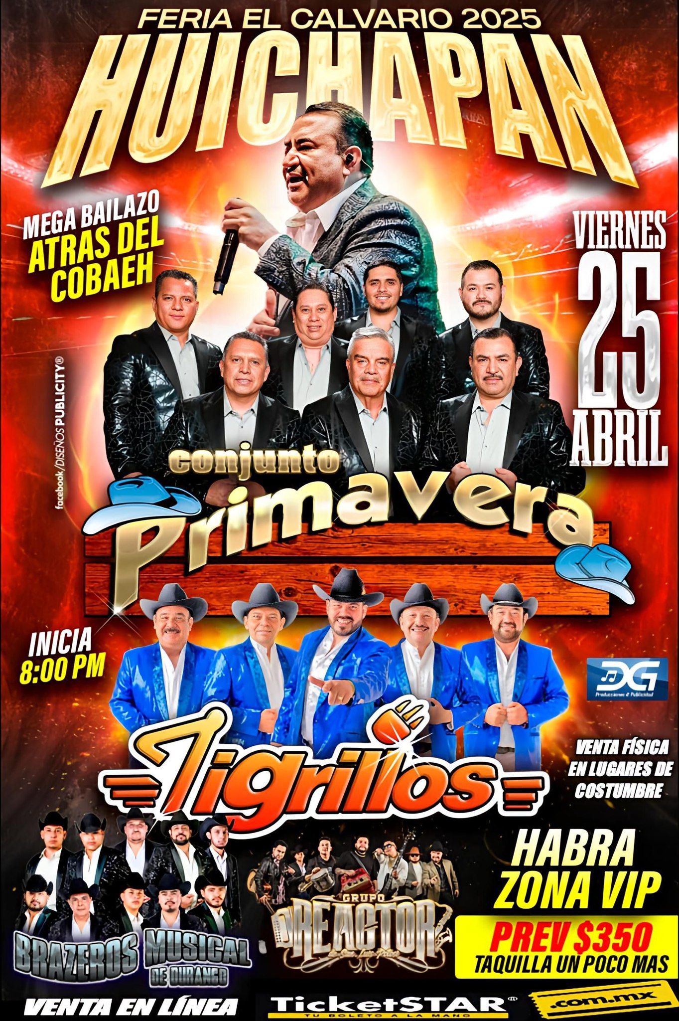 Baile de Feria El Calvario Huichapan 2025