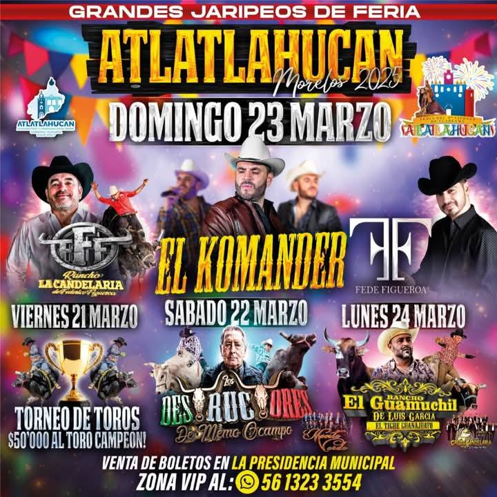 Jaripeos Feria del Cuarto Viernes Atlatlahucan 2025