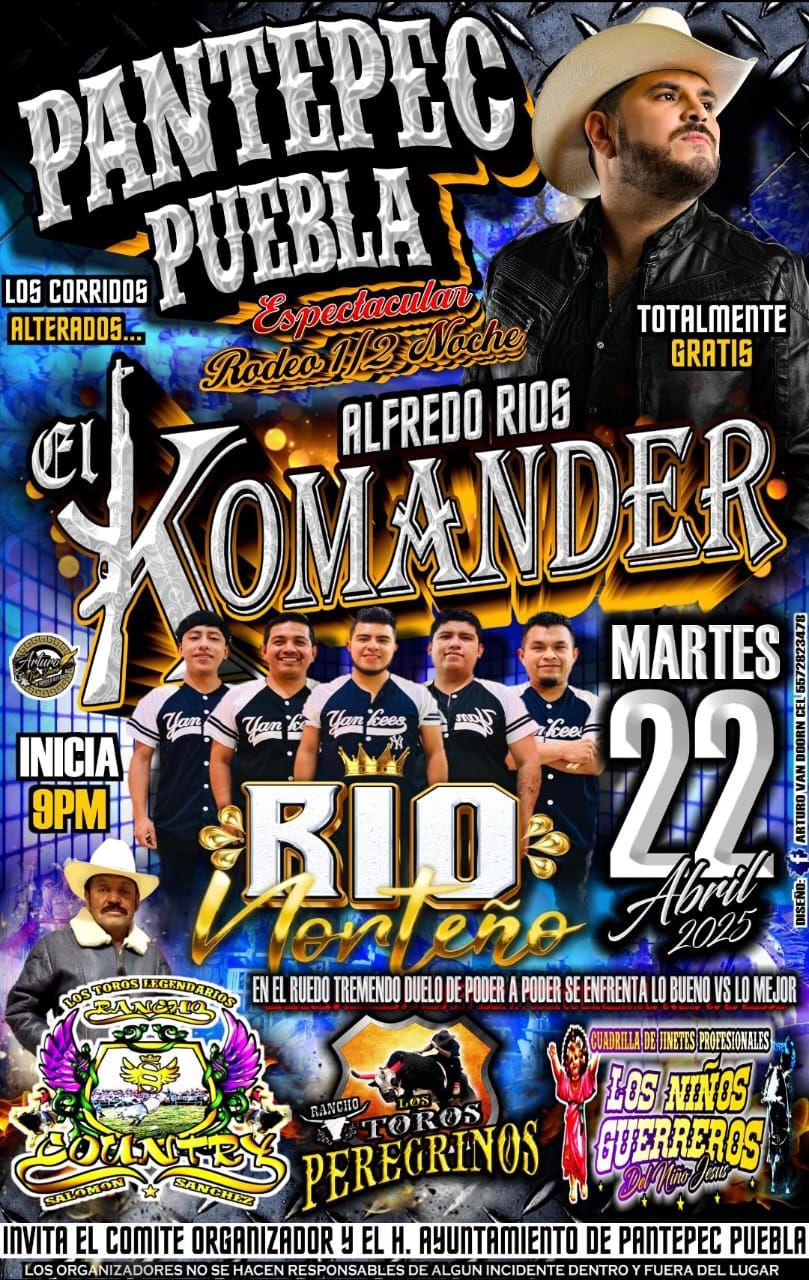 El Komander en la Feria de la Tinaja Pantepec 2025