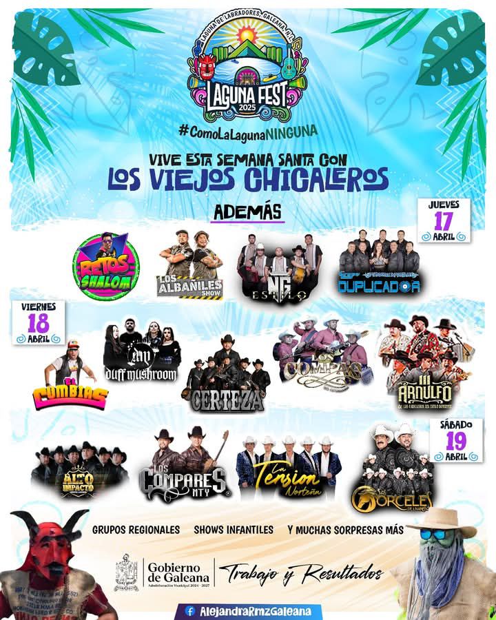 Programa Laguna Fest Galeana 2025