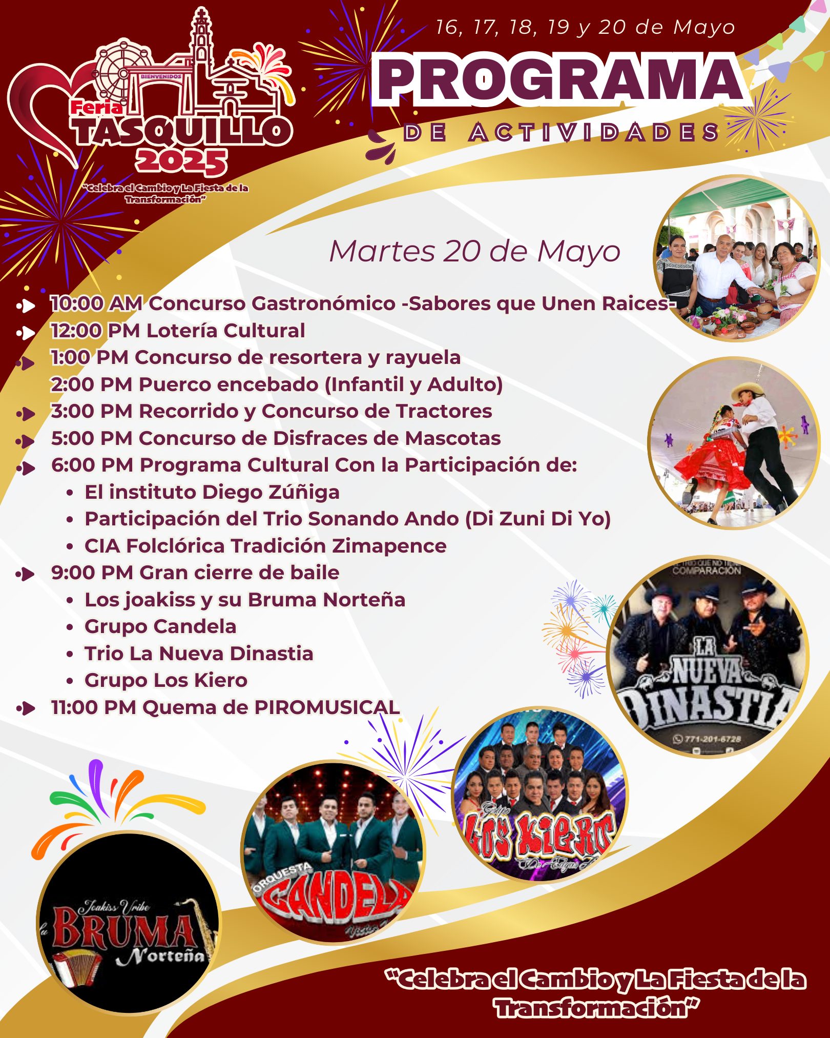 Feria Patronal Tasquillo 2025 - Programa Parte 3