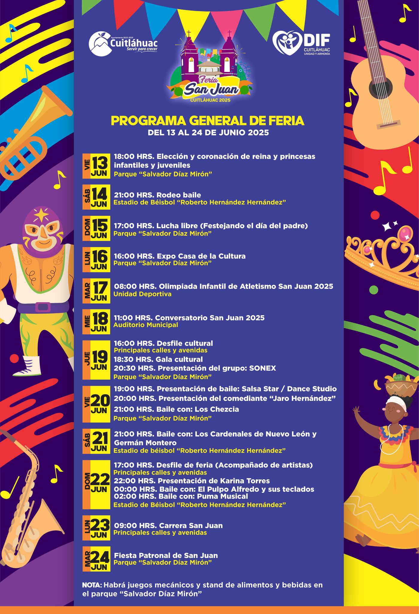 Programa - Feria San Juan Cuitláhuac 2025
