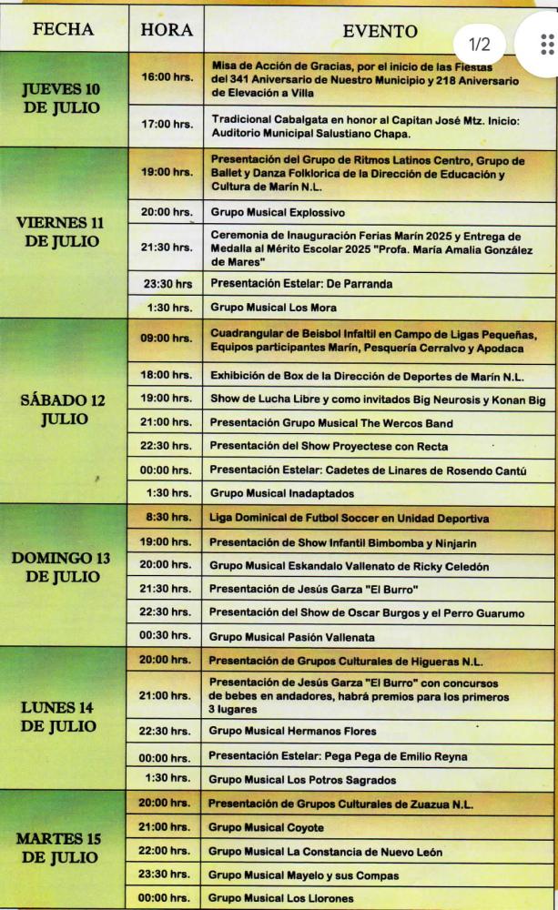 Feria Marín 2025