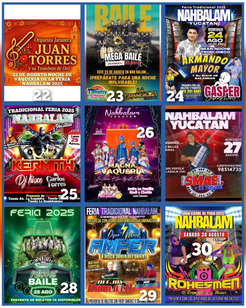 Programa - Feria Tradicional Nahbalam 2025