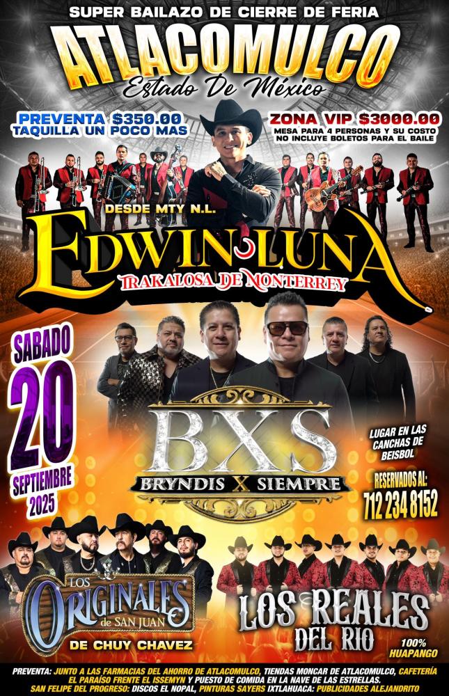 Cartelera Feria Atlacomulco 2025