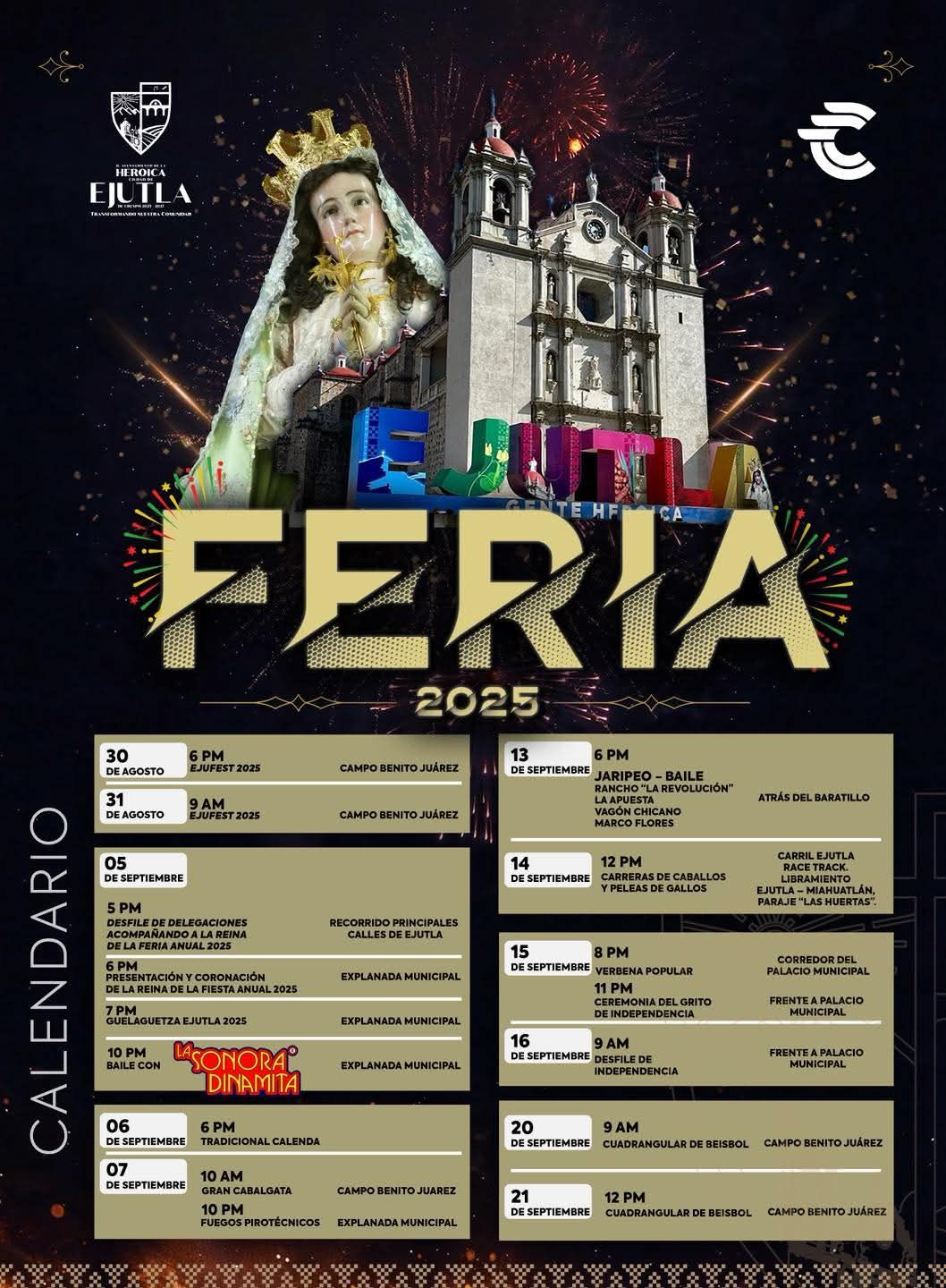 Programa Feria Ejutla de Crespo 2025