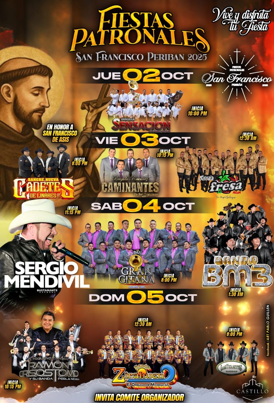 Fiestas Patronales San Francisco Periban 2025
