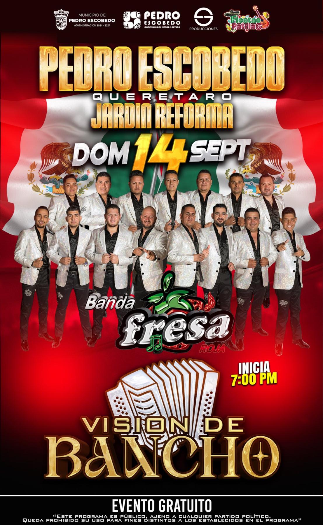 Banda Fresa en las Fiestas Patrias Pedro Escobedo 2025