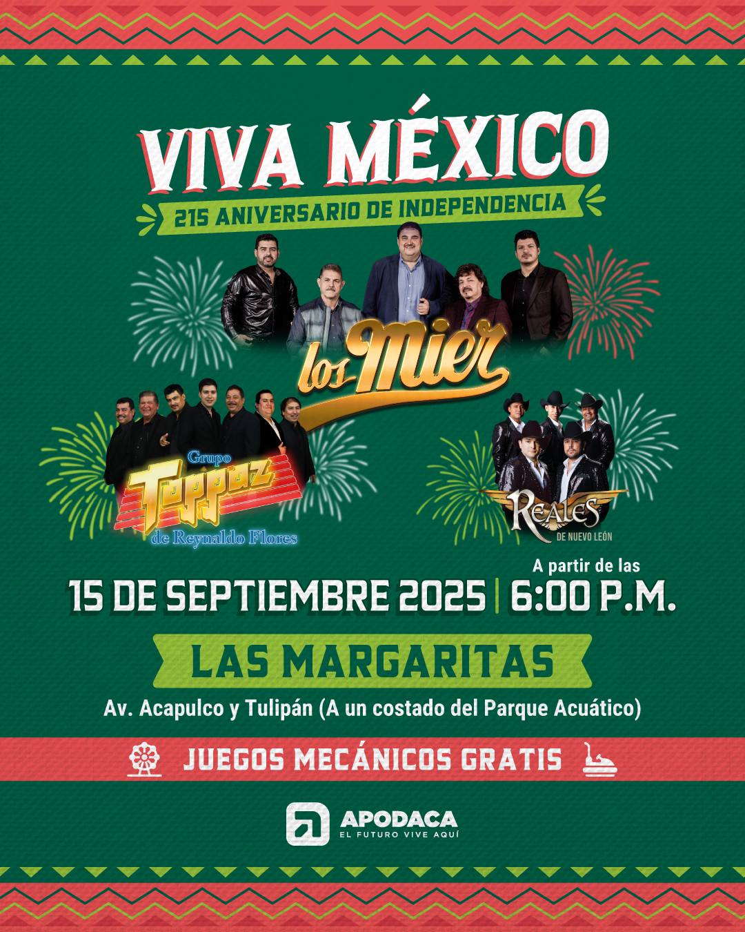 Grito de Independencia 2025 en Apodaca,