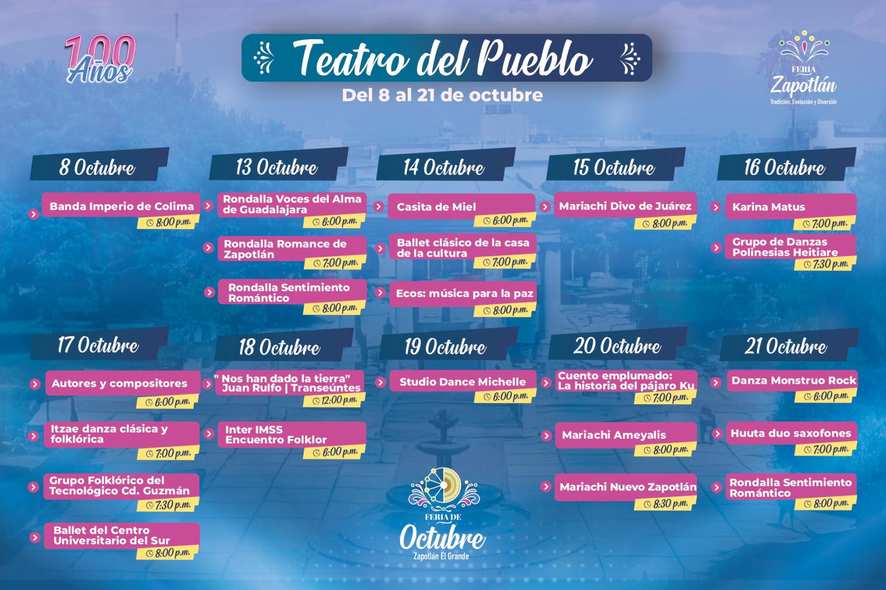 Teatro del Pueblo - Feria de Octubre Zapotlán El Grande 2025