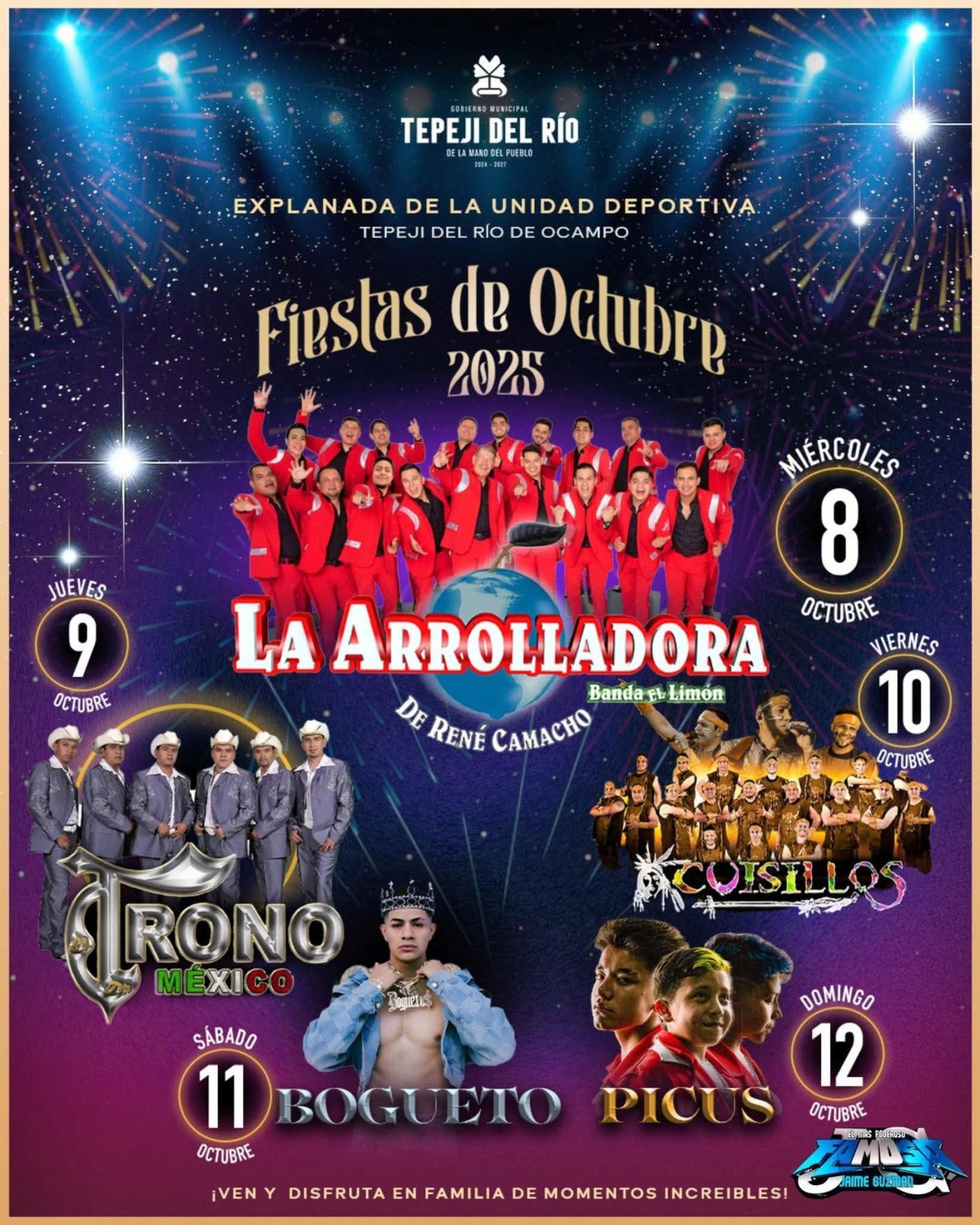 Elenco estelar&nbsp;- Fiestas de Octubre Tepeji 2025