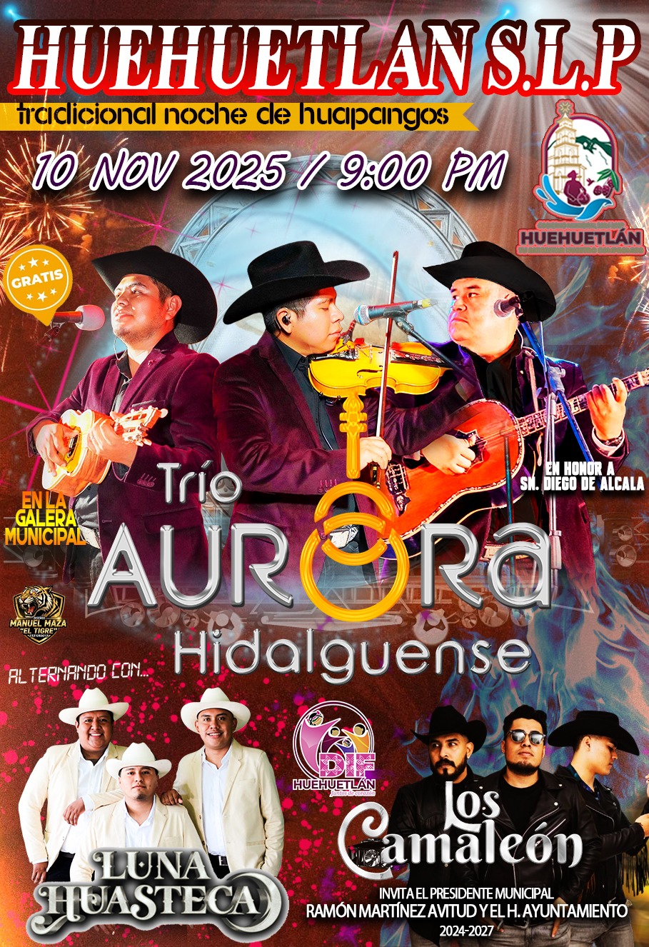 Fiestas Patronales Huehuetlán 2025