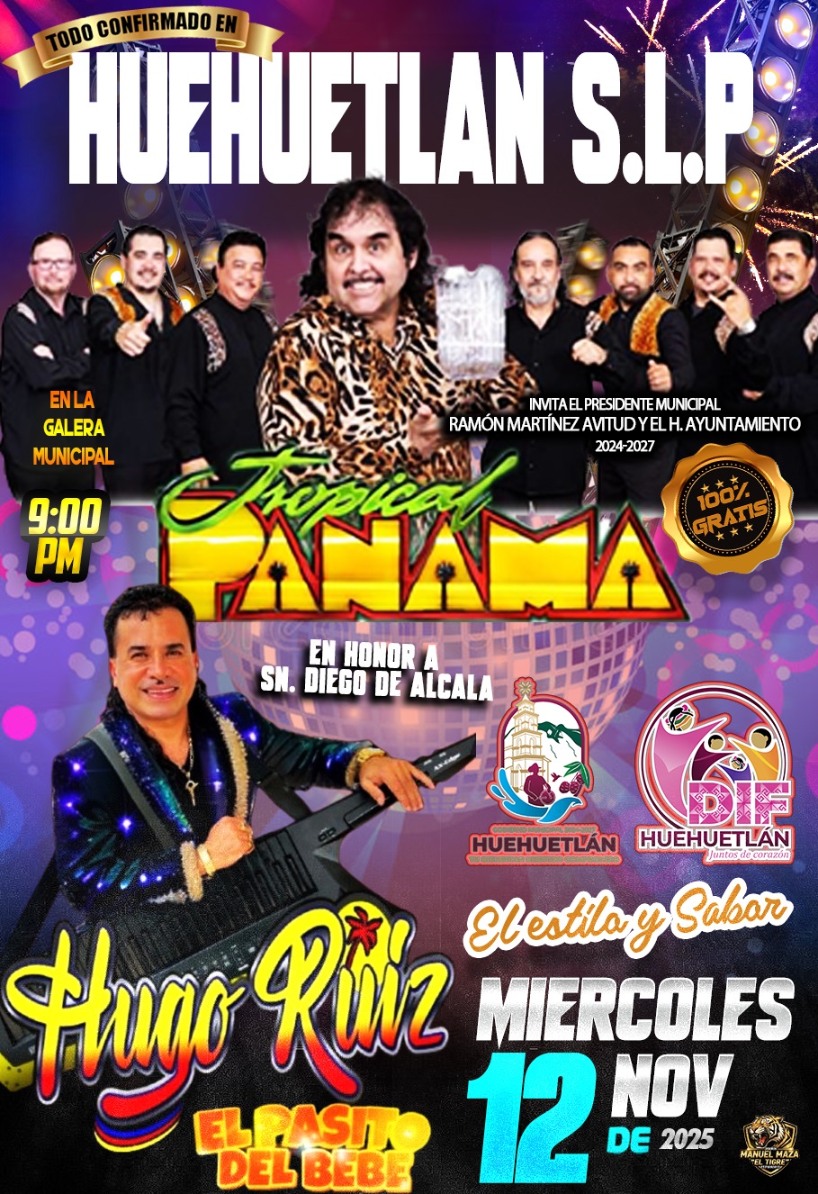 Fiestas Patronales Huehuetlán 2025