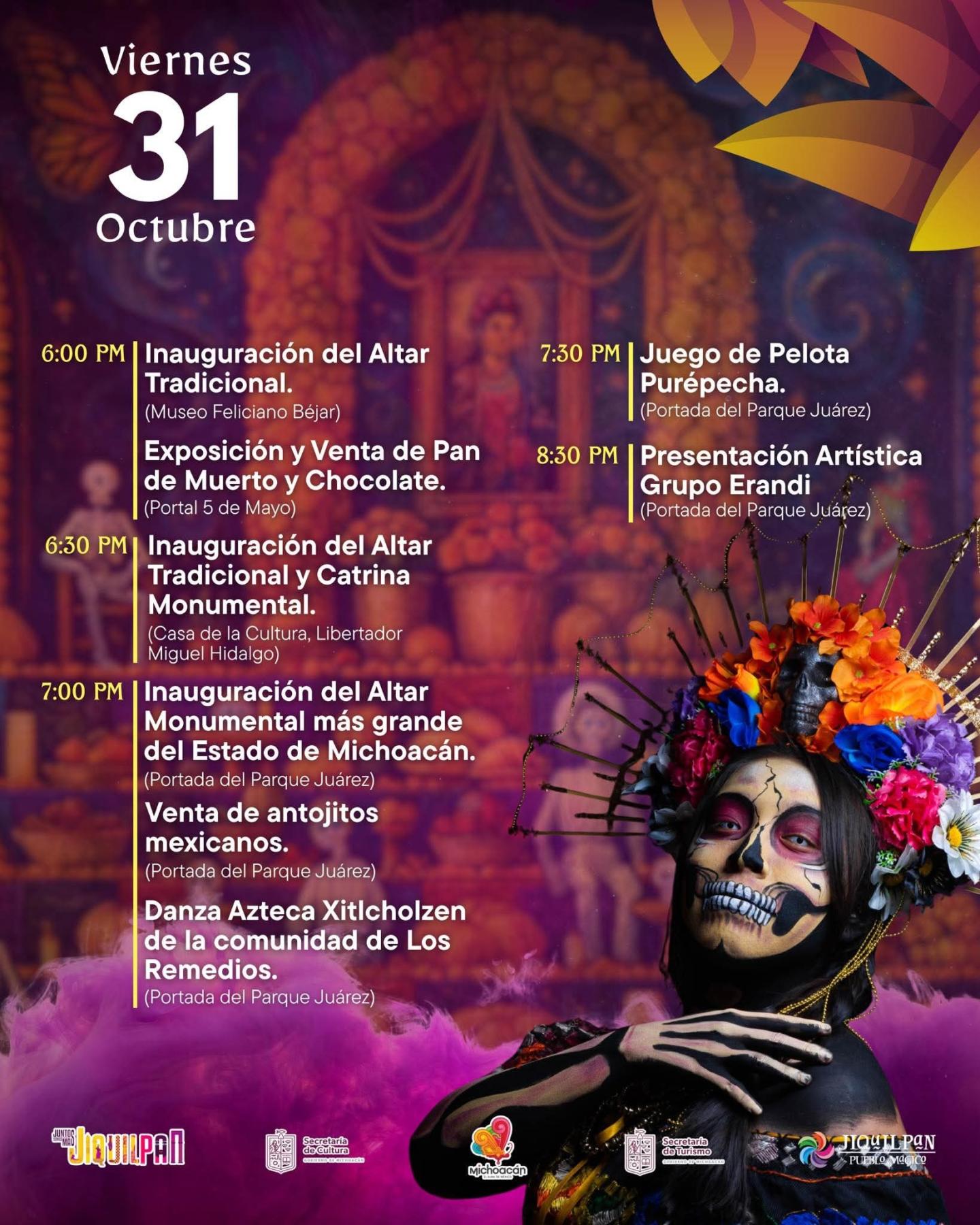 Programa Festival de las Almas Jiquilpan 2025
