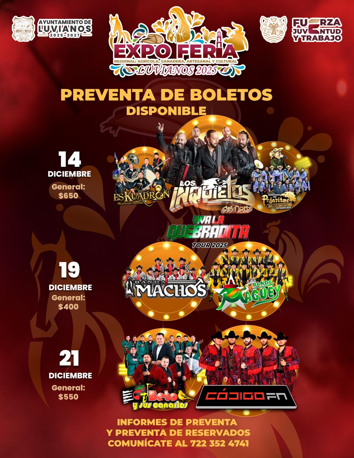 Cartelera estelar Expo Feria Luvianos 2025
