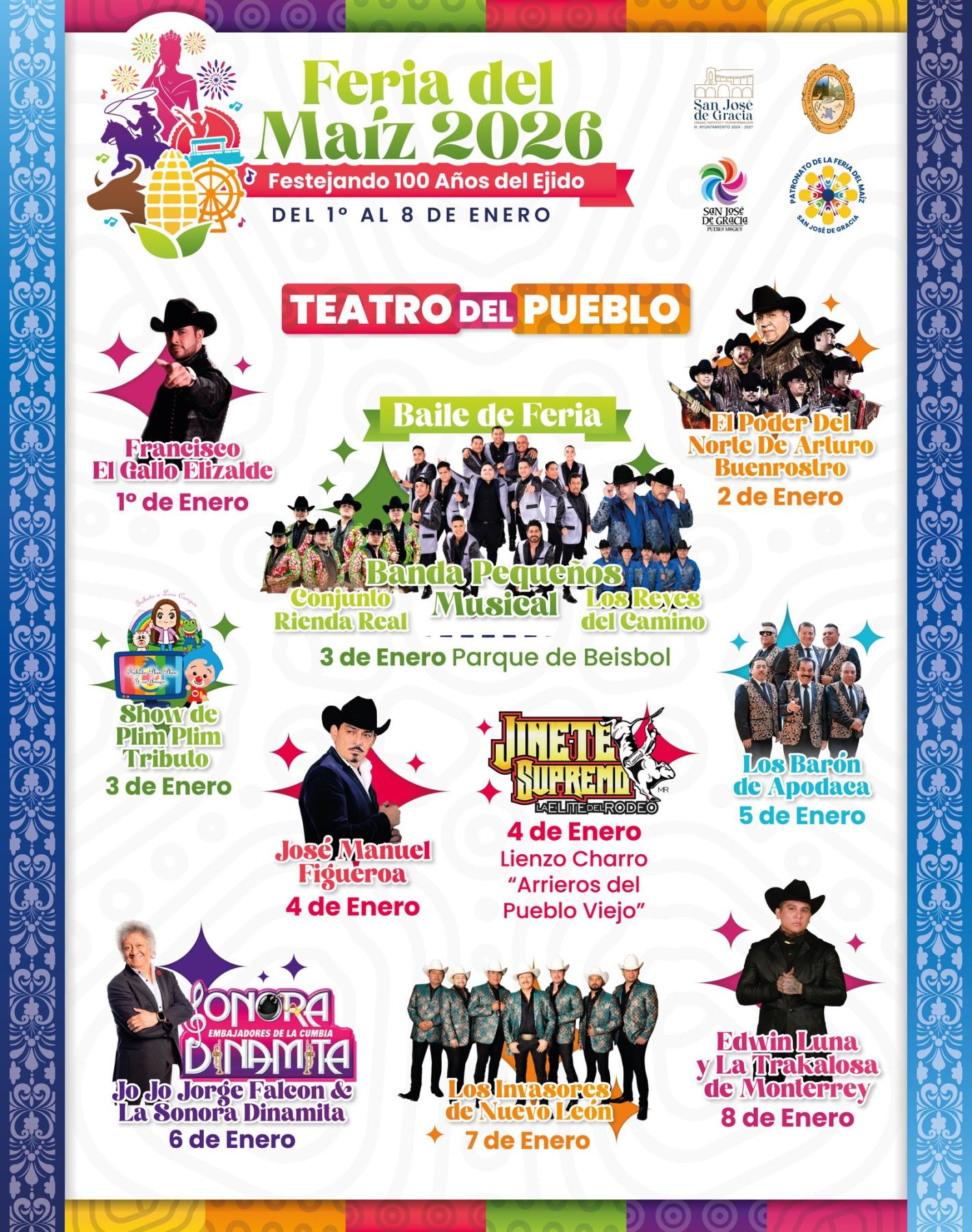 Teatro del Pueblo Feria del Maíz San José de Gracia 2026