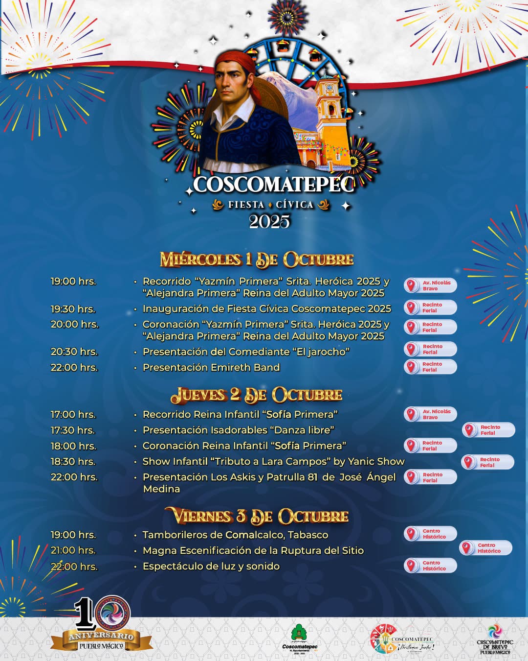Fiesta Cívica Coscomatepec 2025