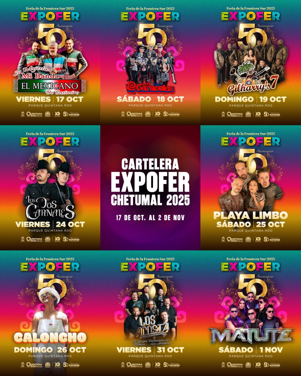 Cartelera - Feria de la Frontera Sur Chetumal 2025