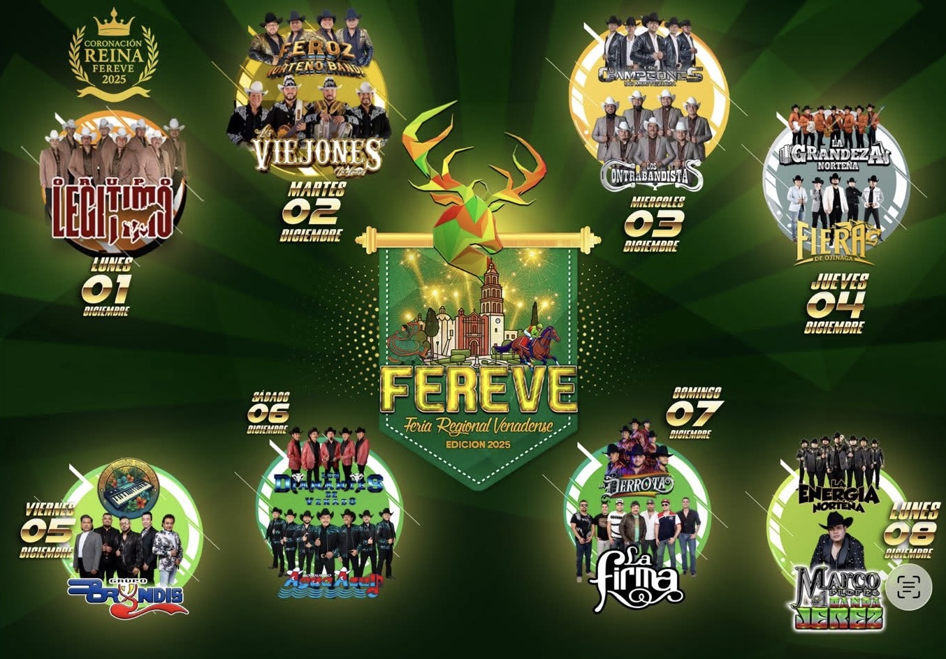 Cartelera Feria Regional Venadense 2025