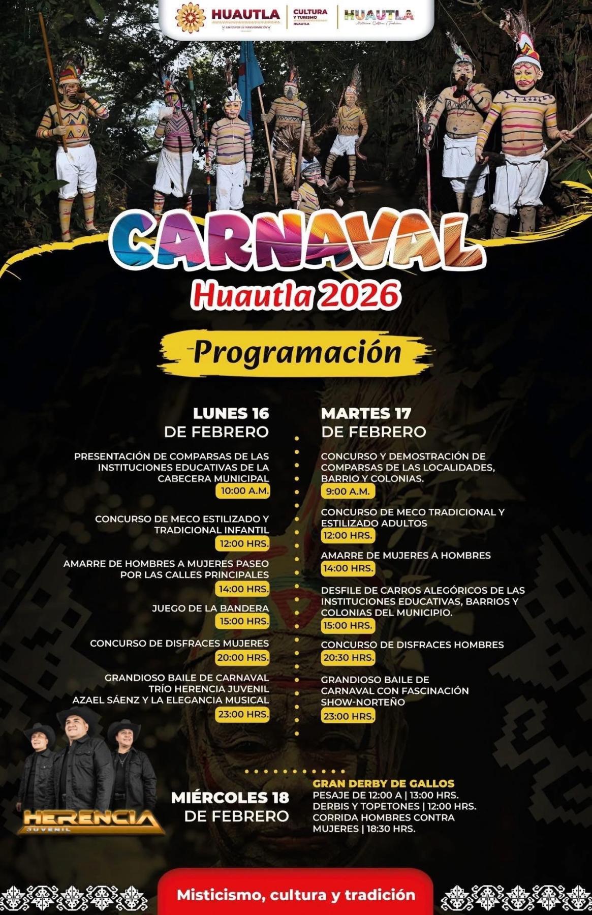 Programa Carnaval Huautla 2026