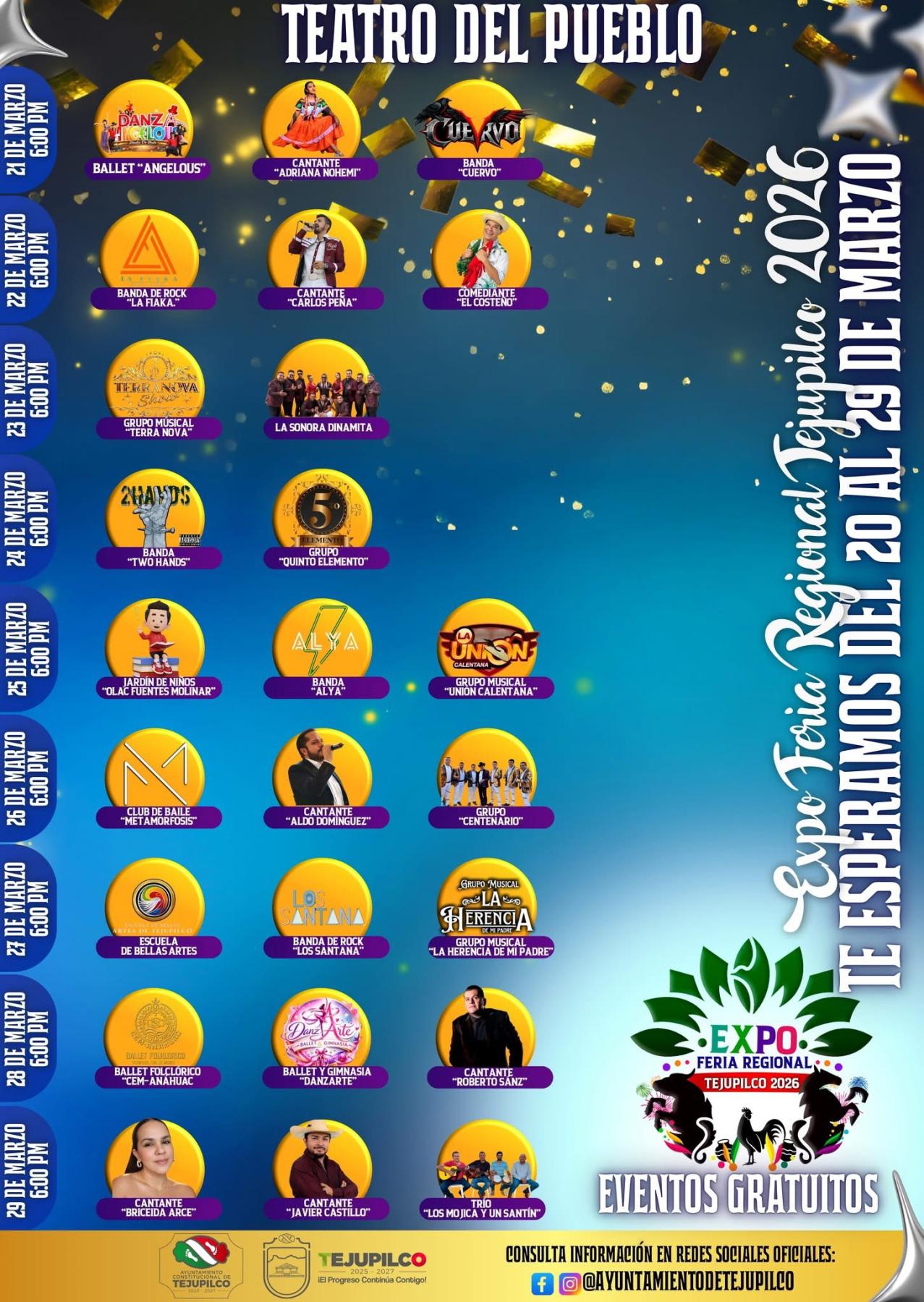 Teatro del Pueblo Expo Feria Tejupilco 2026
