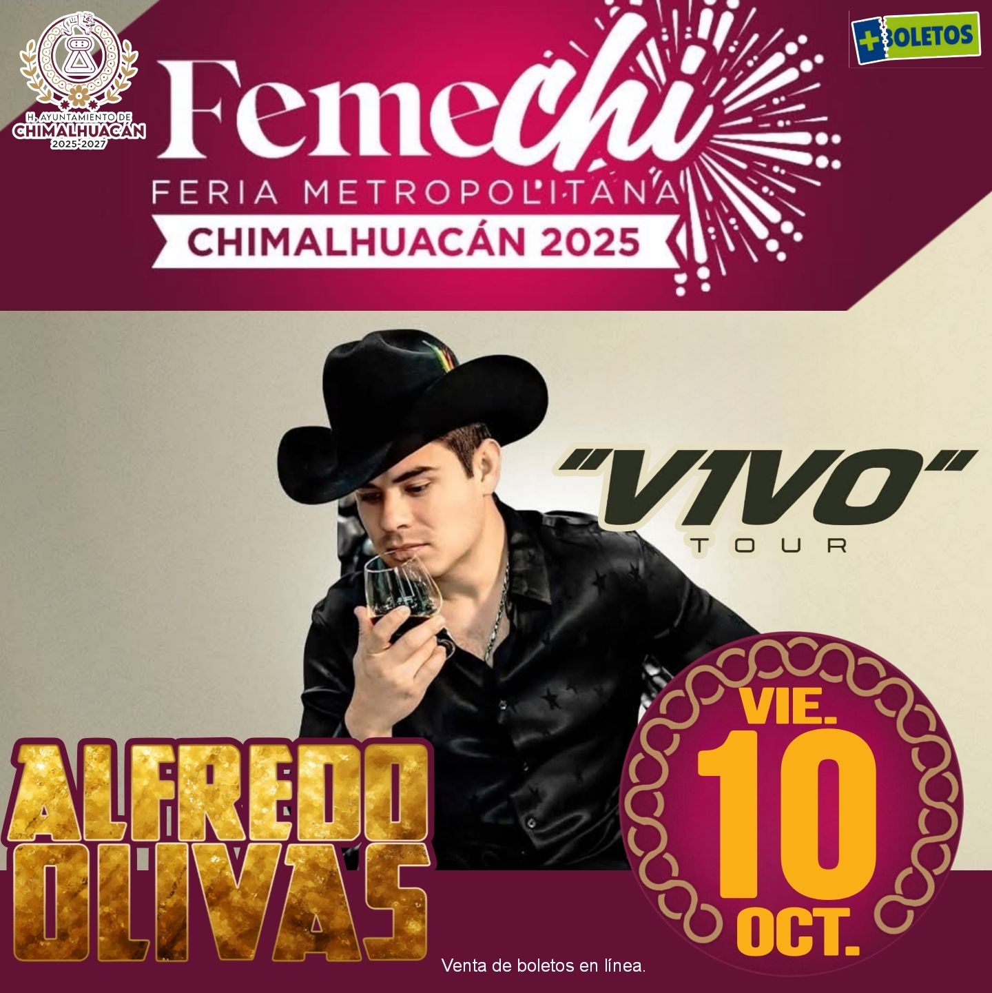 Alfredo Olivas en la FEMECHI 2025