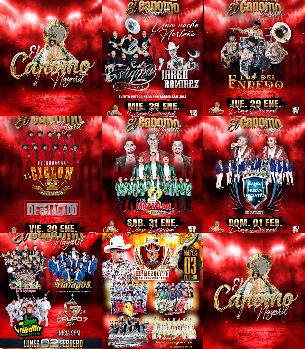 Fiestas Patronales El Capomo 2026