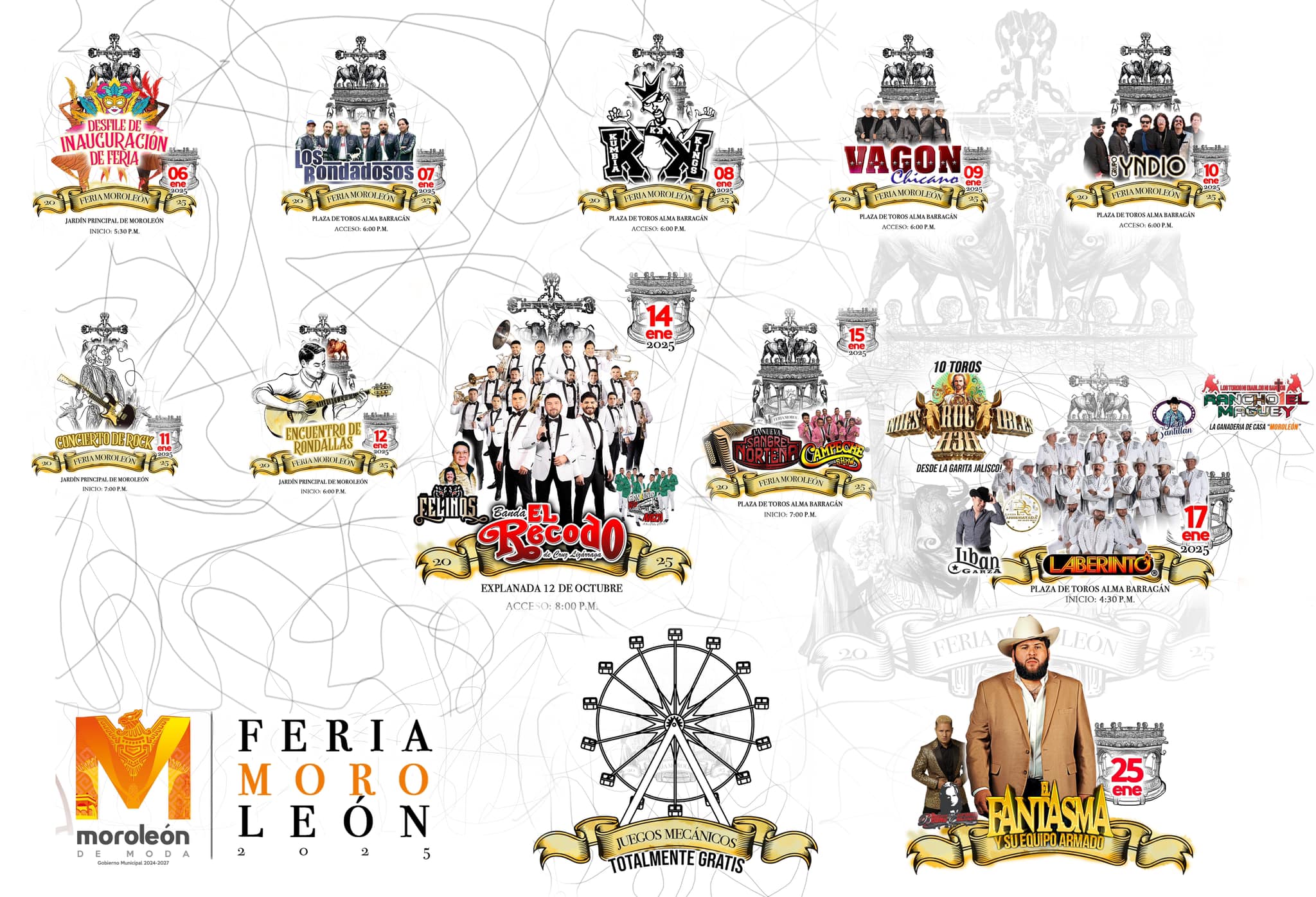 Cartelera Feria Moroleón 2025
