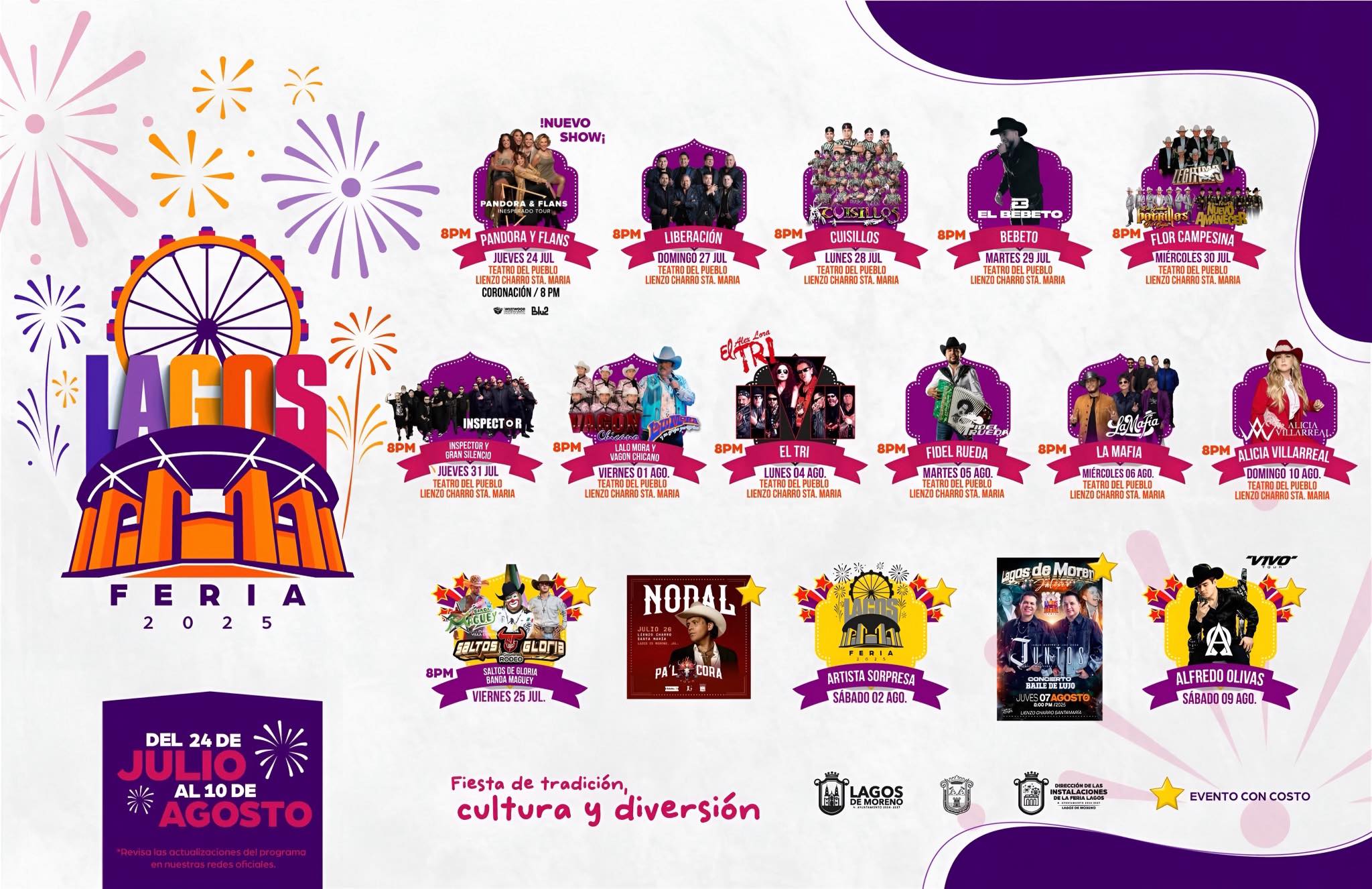 Cartelera - Feria Lagos de Moreno 2025