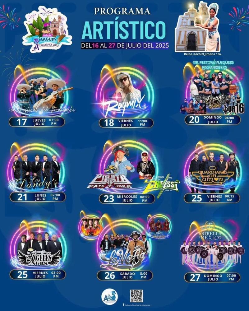 Cartelera estelar -  Feria del Maguey Atltzayanca 2025