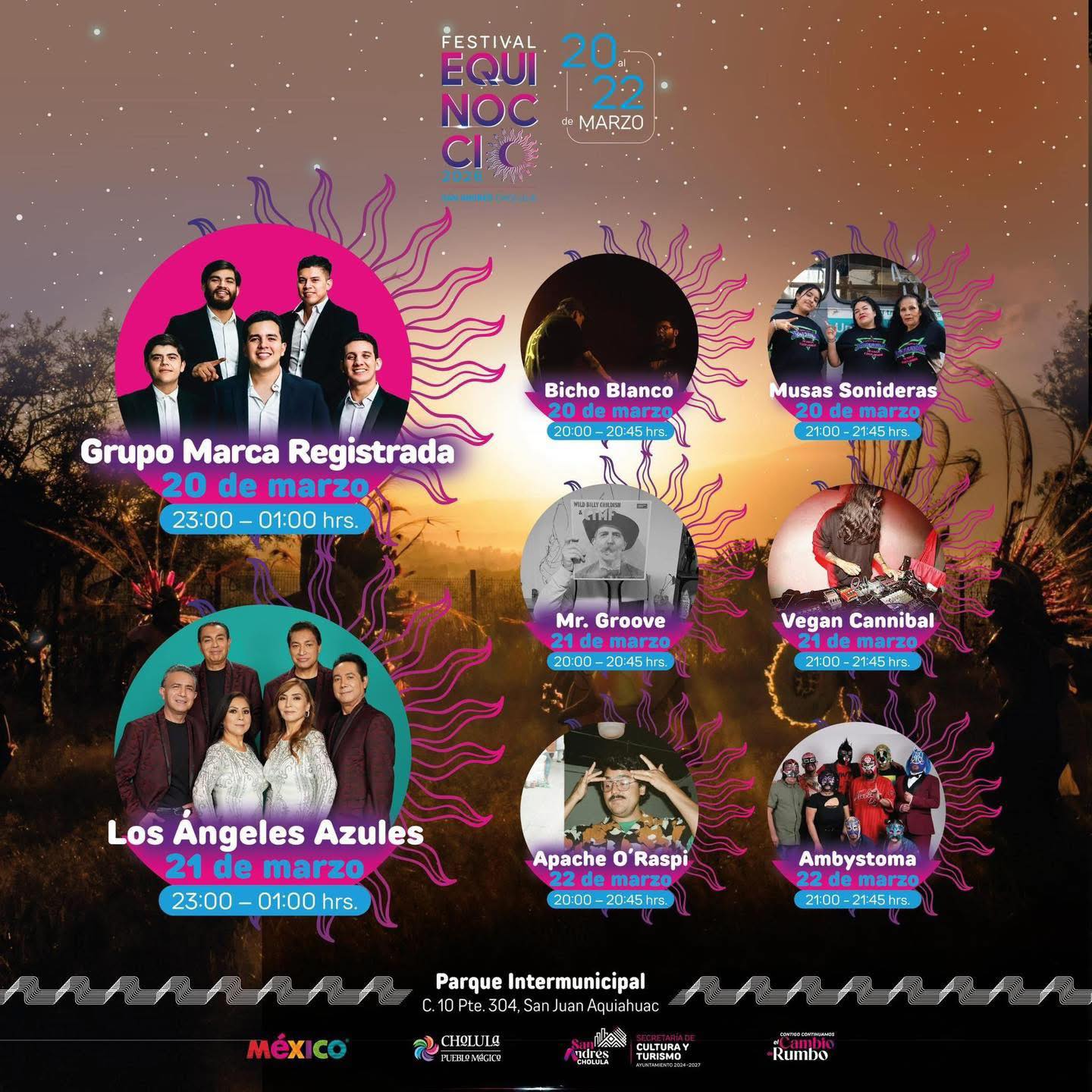 Programa del Festival Equinoccio San Andrés Cholula 2026
