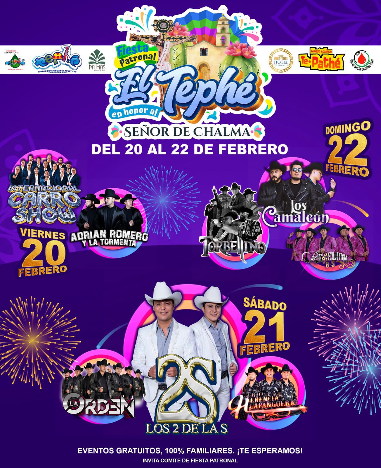 Carteleta artística Feria Patronal El Tephe 2026