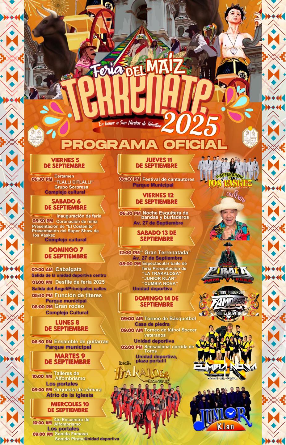 Programa de Feria Terrenate 2025