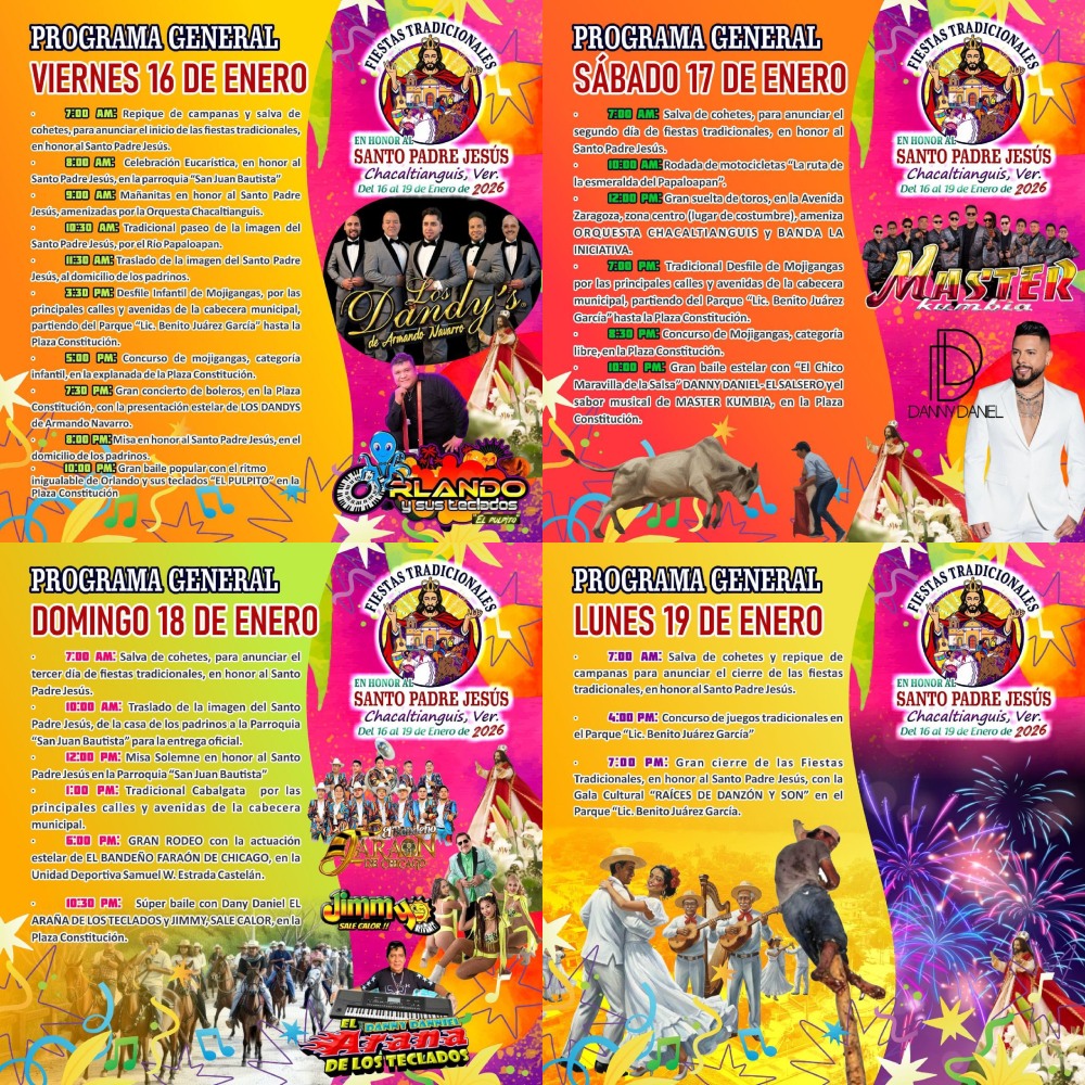 Programa Fiestas Tradicionales Chacaltianguis 2026