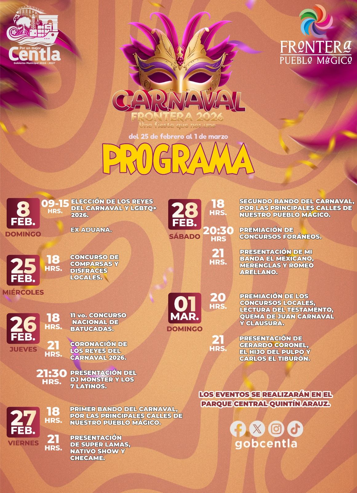 Carnaval Frontera Centla 2026