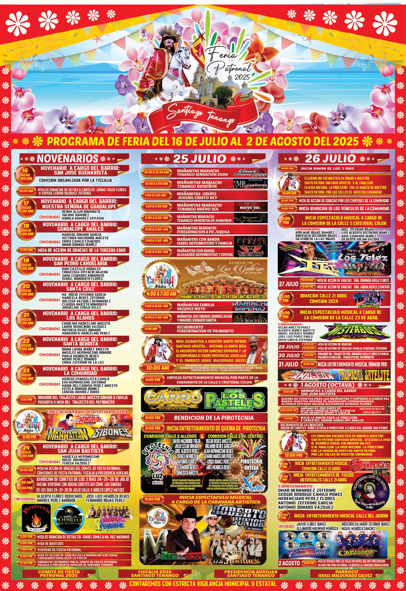 Programa Feria Santiago Tenango 2025