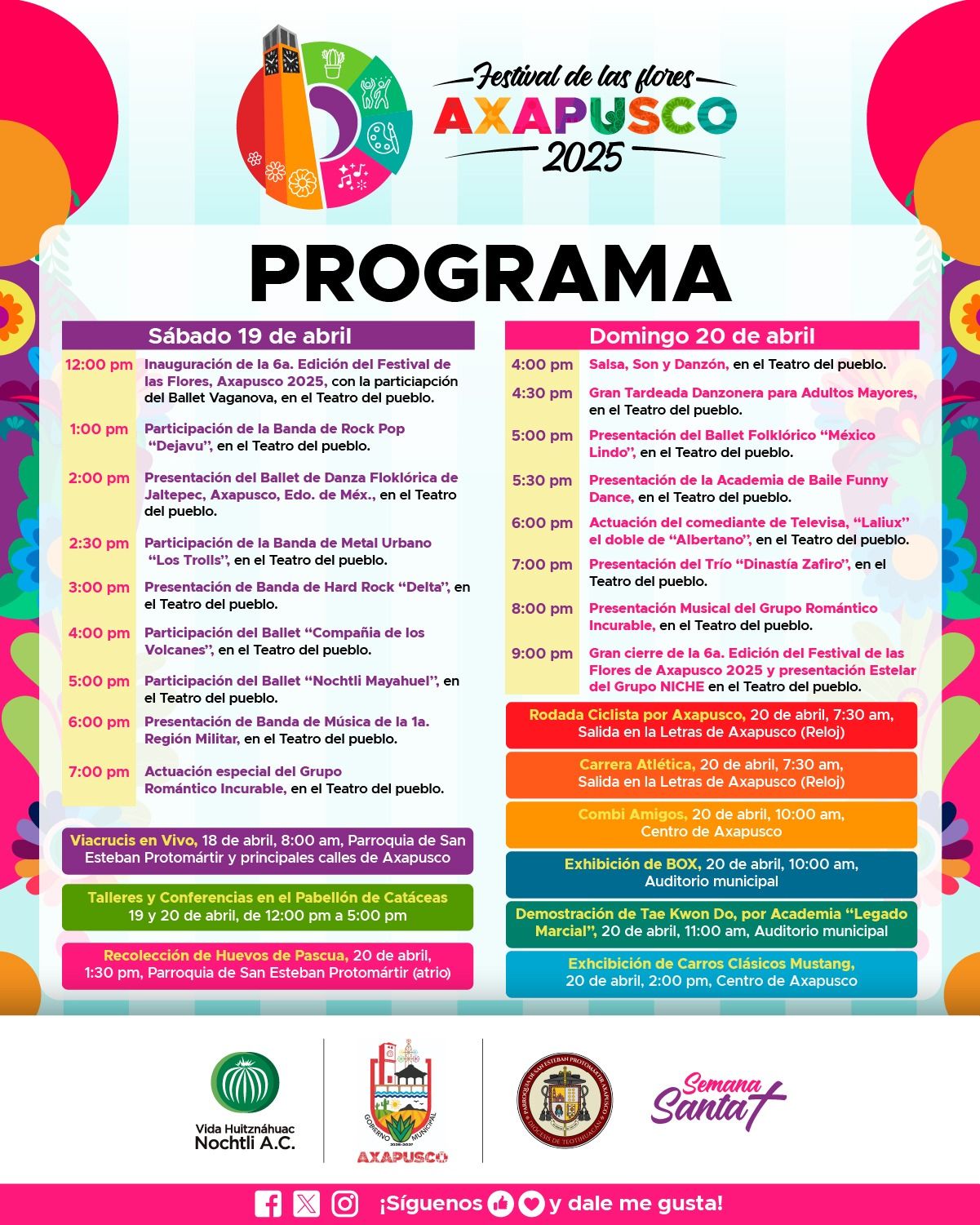 Actividades y Atractivos del Festival de las Flores Axapusco 2025