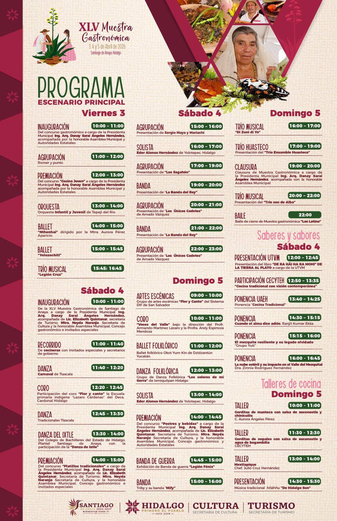 45ª Muestra Gastronómica Santiago de Anaya 2026: