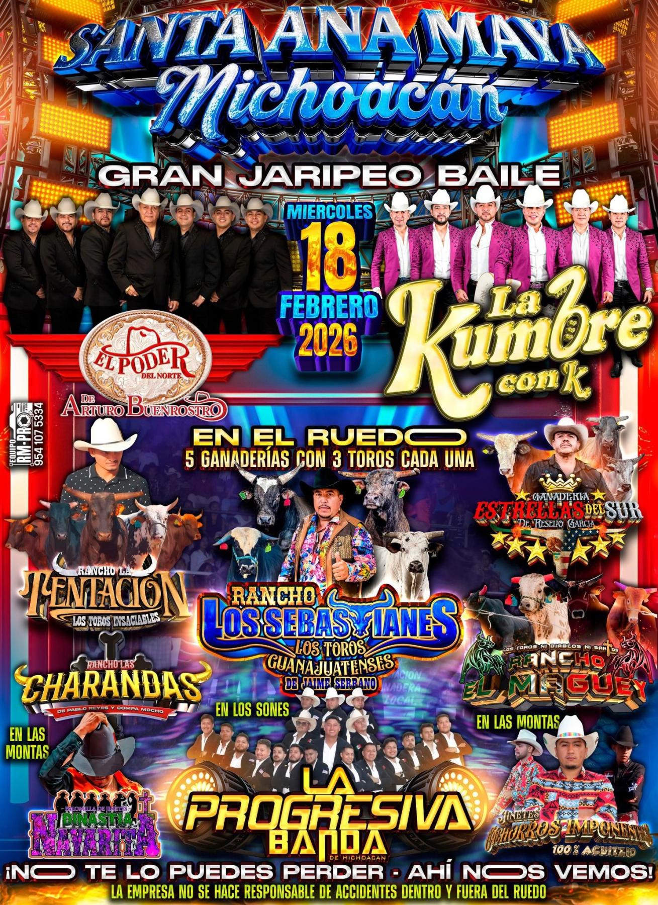Cartelera Feria Santa Ana Maya 2026