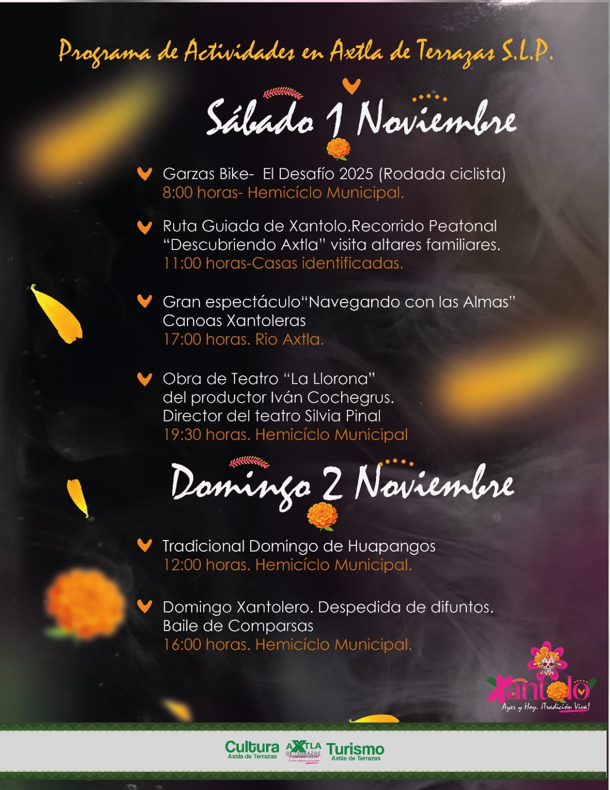 Programa Xantolo Axtla de Terrazas 2025