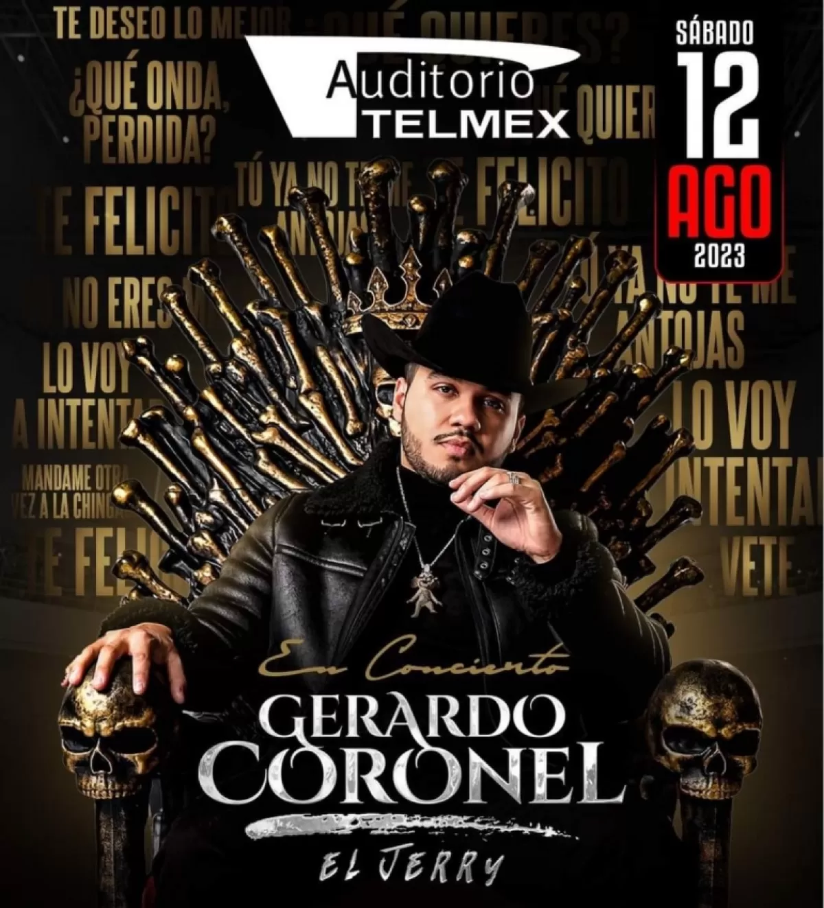 Gerardo Coronel en el Auditorio Telmex, Guadalajara, agosto 2023