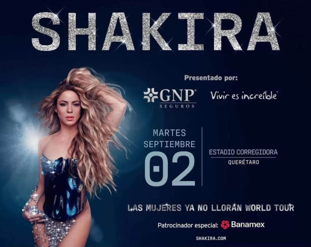 Shakira en el Estadio Corregidora, Queretaro, Septiembre 2025